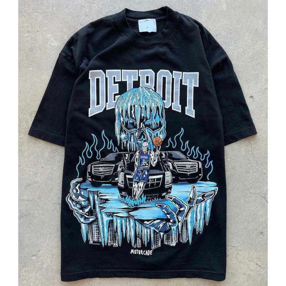 Warren Lotas X Detroit Motorcade T Shirt NBA - Picture 1 of 4